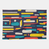 Linge De Cuisine Motif rectangulaire arrondi géométrique (Horizontal)