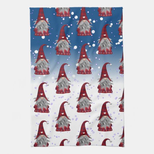 Linge De Cuisine Motif Red Gnome (Vertical)