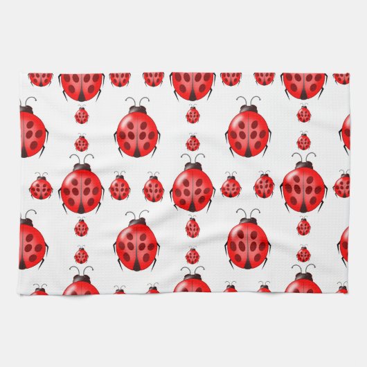 Linge De Cuisine Motif Red Ladybug (Horizontal)