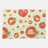 Linge De Cuisine Motif Red Tomato (Horizontal)