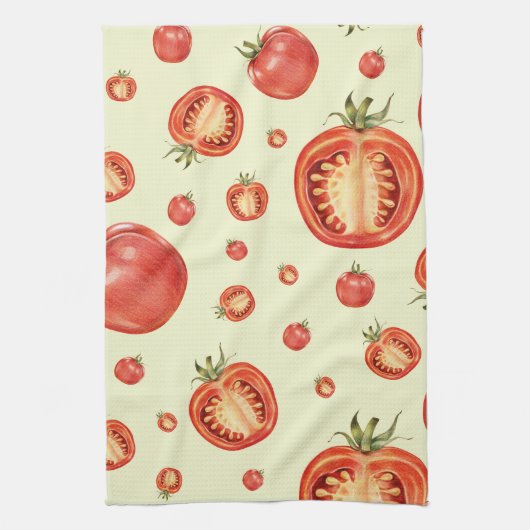 Linge De Cuisine Motif Red Tomato (Vertical)