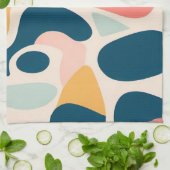 Linge De Cuisine Motif rétro Abstrait (Plié)