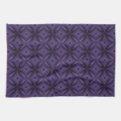 Linge De Cuisine Motif Rétro de Couleur Violet Foncé (Horizontal)
