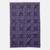 Linge De Cuisine Motif Rétro de Couleur Violet Foncé (Vertical)