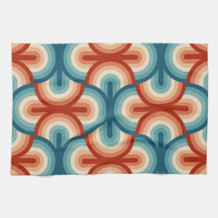 Linge De Cuisine Motif Retro Summer Rainbow Stripes