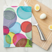 Linge De Cuisine Motif rond 2 d'enfants de bulles (Quart Plié)