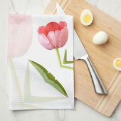 Linge De Cuisine Motif rose de kaléidoscope de tulipe (Quart Plié)