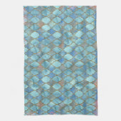 Linge De Cuisine Motif rose et bleu de Maroccan (Vertical)