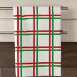 Linge De Cuisine Motif rouge et rouge<br><div class="desc">Motif rouge et vert pour la fête de Noël</div>