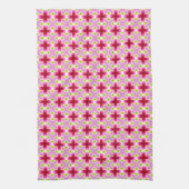 Linge De Cuisine Motif rouge rose (Vertical)