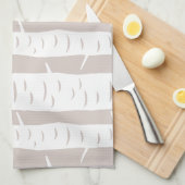 Linge De Cuisine Motif Rustic Birch Tree (Quart Plié)