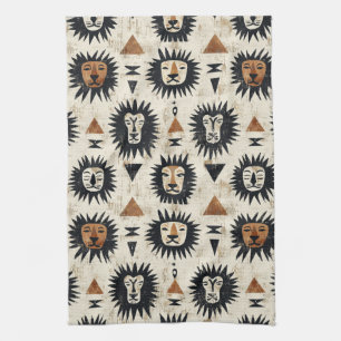 Linge De Cuisine Motif Safari Lion Tribal