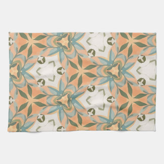 Linge De Cuisine Motif sans couture de botanique bleu pêche