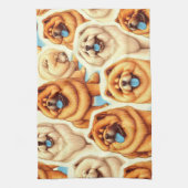 Linge De Cuisine Motif sans couture de Chow-Chow Retro (Vertical)