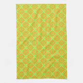 Linge De Cuisine Motif sans couture de fleurs vertes orange (Vertical)
