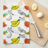 Linge De Cuisine Motif sans couture de graphique de vecteur (Quart Plié)