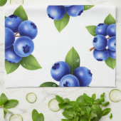 Linge De Cuisine Motif sans couture de myrtille fraîche (Plié)