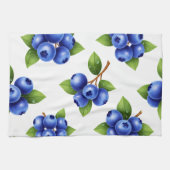 Linge De Cuisine Motif sans couture de myrtille fraîche (Horizontal)