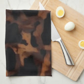 Linge De Cuisine Motif sans fil Tortoiseshell, Chic TortoiseShell (Quart Plié)