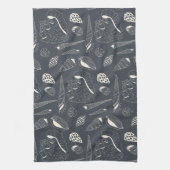 Linge De Cuisine Motif sans joint avec coquillages (Vertical)