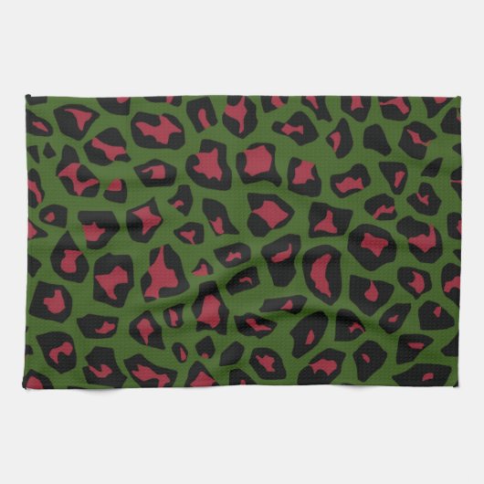 Linge De Cuisine Motif sans voile Leopard (Horizontal)