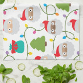 Linge De Cuisine Motif Santa Clauses (Plié)