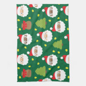 Linge De Cuisine Motif Santa Clauses (Vertical)