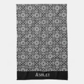 Linge De Cuisine Motif scandinave noir et blanc (Vertical)