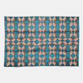 Linge De Cuisine Motif Sea Shell, Bleu (Horizontal)