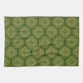 Linge De Cuisine Motif Shamrock Gold Celtic (Horizontal)