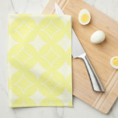 Linge De Cuisine Motif shippo jaune citron (Quart Plié)