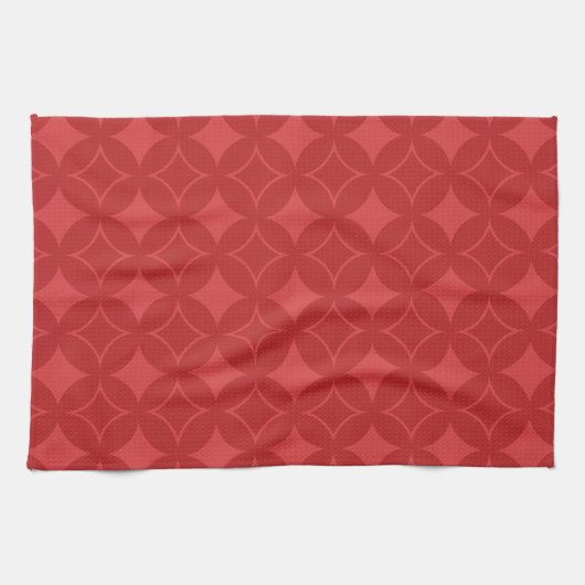 Linge De Cuisine Motif shippo rouge (Horizontal)