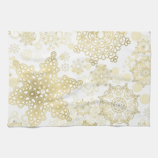 Linge De Cuisine Motif Snowflake (Horizontal)