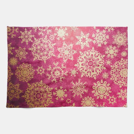 Linge De Cuisine Motif Snowflake (Horizontal)