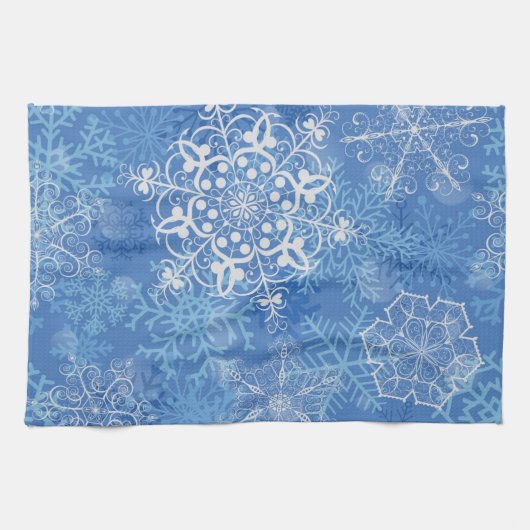 Linge De Cuisine Motif Snowflake (Horizontal)