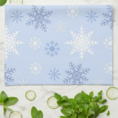 Linge De Cuisine Motif Snowflake (Plié)