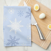 Linge De Cuisine Motif Snowflake (Quart Plié)