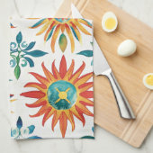 Linge De Cuisine Motif Soleil (Quart Plié)