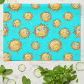 Linge De Cuisine Motif soleil d'été (Plié)
