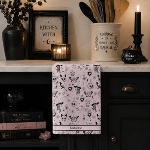 Linge De Cuisine Motif sorcier rose capricieux