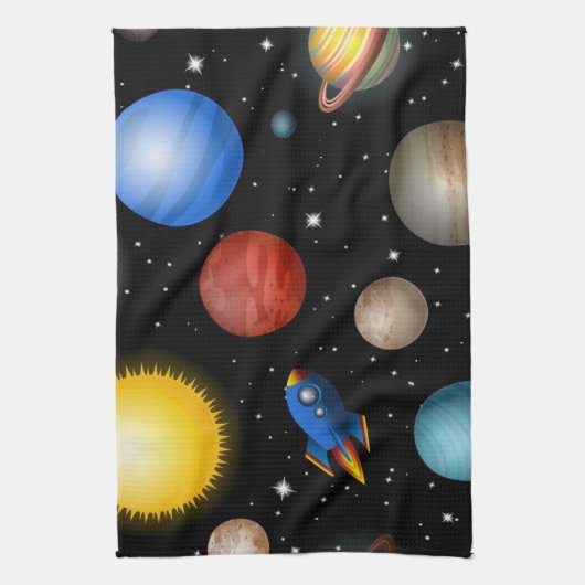 Linge De Cuisine Motif spatial (Vertical)