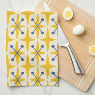 Linge De Cuisine Motif Starburst moderne du milieu du siècle