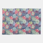 Linge De Cuisine Motif succulent coloré (Horizontal)