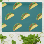 Linge De Cuisine Motif Taco Deep Green (Plié)