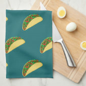 Linge De Cuisine Motif Taco Deep Green (Quart Plié)
