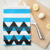 Linge De Cuisine Motif tendance Chevron Stripes #10 (Quart Plié)