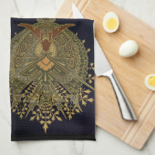 Linge De Cuisine Motif textile Art nouveau Christopher (Quart Plié)