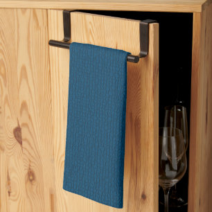 Linge De Cuisine Motif texturé bleu solide mosaïque