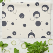 Linge De Cuisine Motif timide d'éléphant (Plié)