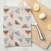 Linge De Cuisine Motif tiré par la main de triangle géométrique (Quart Plié)